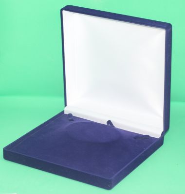 Коробка флокированная синяя