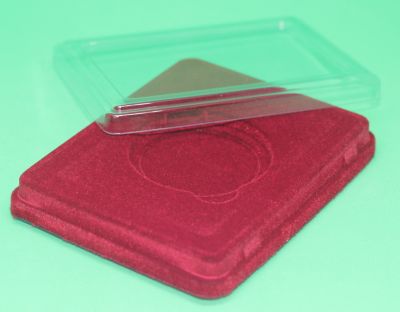 Флокированная упаковка с прозрачной крышкой под медаль 60 мм 